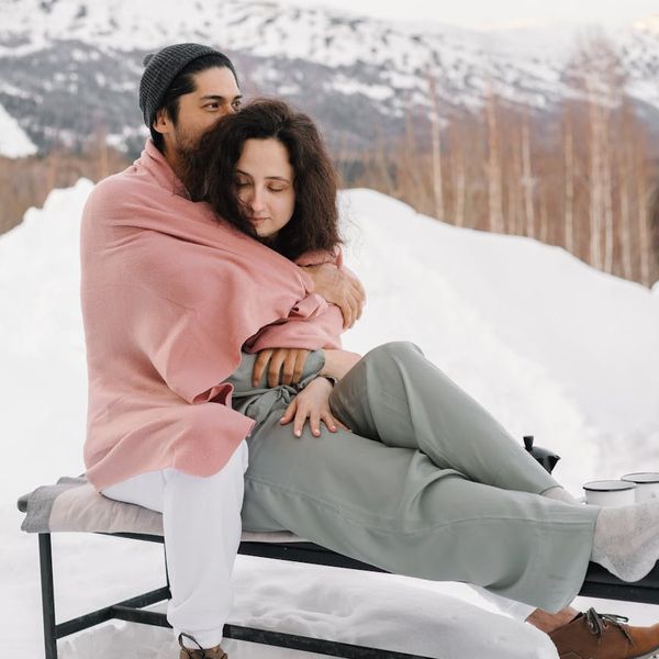 Person feeling energized and happy outdoors in nature.